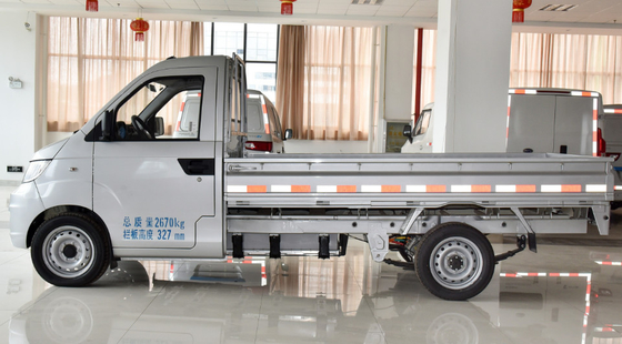1-2 camión eléctrico de Ton Loading Capacity EV con la cerca Cargo Box