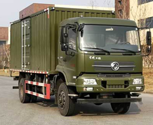 Camión campo a través del cargo del camión 154kw Dongfeng del cargo de la cabina del tejado plano