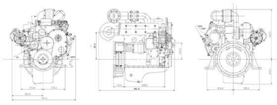Motor diesel del carril común del motor 70KW/95hp de Pump Explosion Proof del mecánico