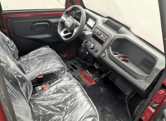 Camioneta pickup de poca velocidad 4KW de Kaiyun Ev con la cabina doble de los asientos de la fila 4
