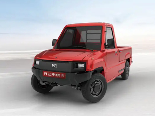 Camioneta pickup de poca velocidad 4KW de Kaiyun Ev con la cabina doble de los asientos de la fila 4