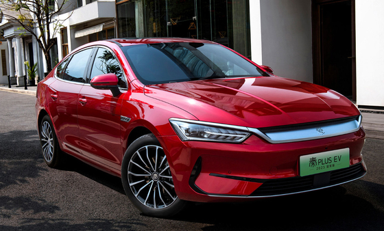 Nueva EV versión del campeón del vehículo Y2022 los 420KM de BYD Qin Plus Pure Electric Car